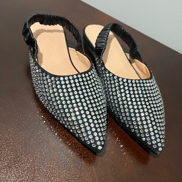 J. Crew Shoes - Crystal Stretchy sling back mules